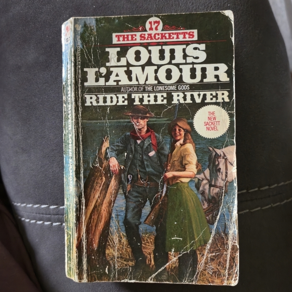 Louis L’Amour Ride The River 1983 Vintage Paperback The Sacketts #17